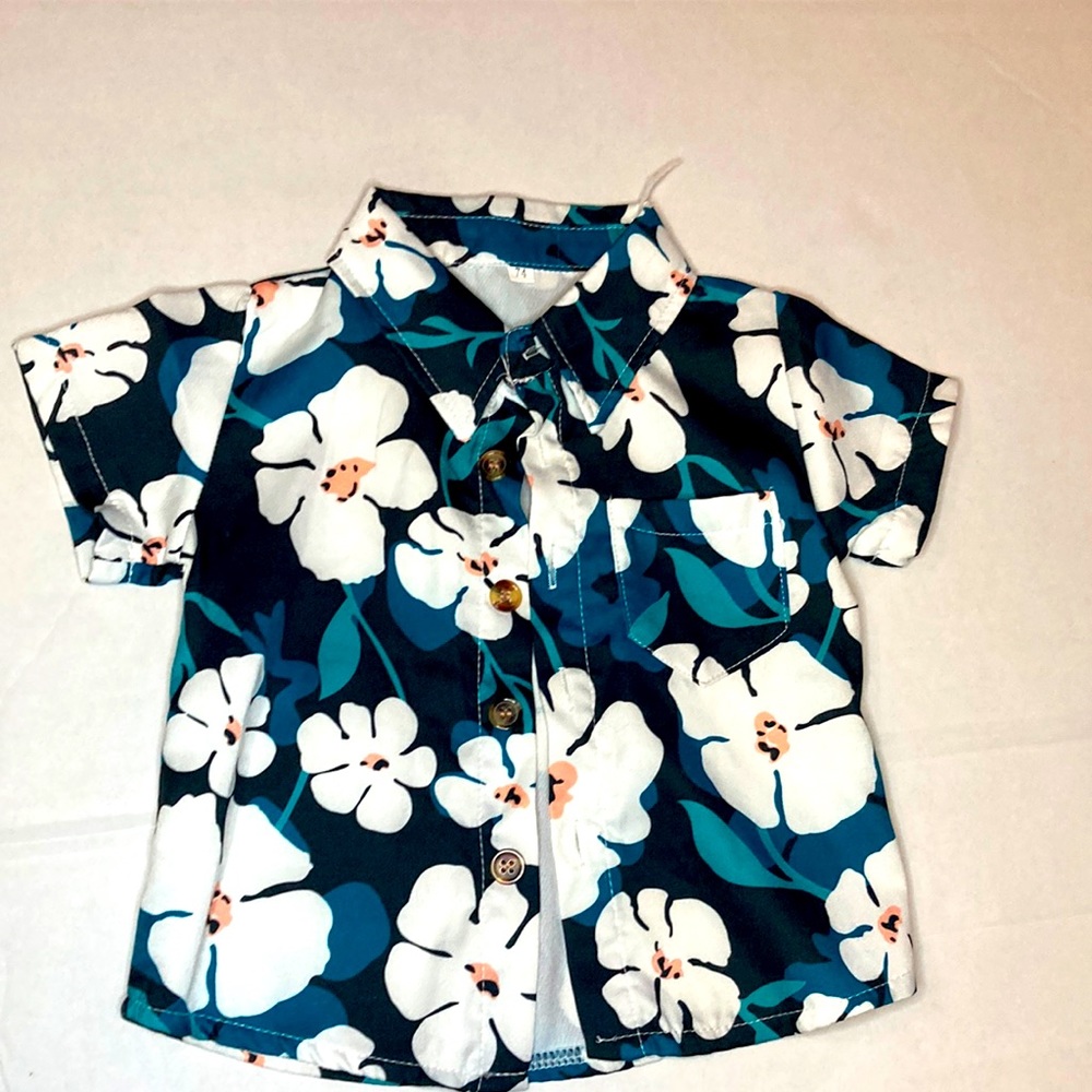 Baby boy tropical vacation shirt